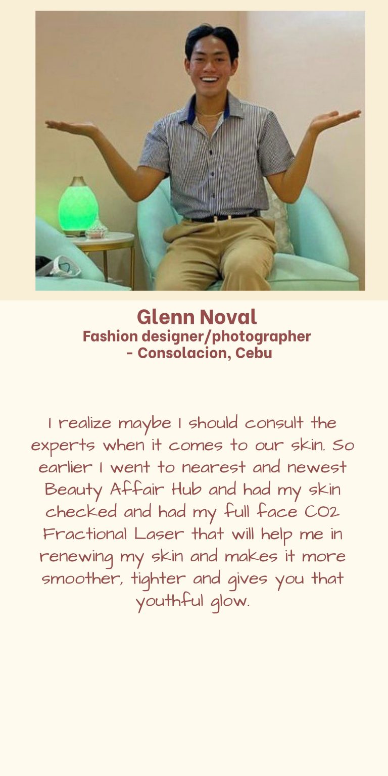 derma clinic cebu - Glenn Noval Fashion designer photographer Consolacion Cebu
